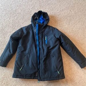 Champion Kids Black and Blue Puffer Jacket